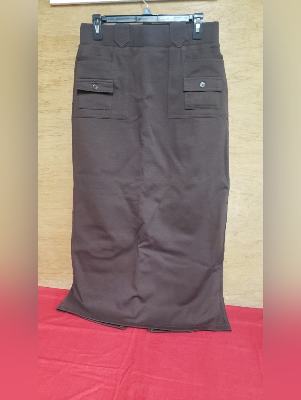 Ladies Fiorlini Brown Long Skirt Medium